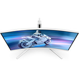 Philips 32M2C5501, Gaming-Monitor 80 cm (31.5 Zoll), weiß, QHD, VA, Curved, Ambiglow, 180Hz Panel