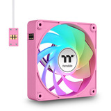 Thermaltake CT140 EX Reverse ARGB Sync PC Cooling Fan Pink, Gehäuselüfter pink, 3er-Pack, 140 mm