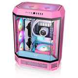 Thermaltake CT140 EX Reverse ARGB Sync PC Cooling Fan Pink, Gehäuselüfter pink, 3er-Pack, 140 mm