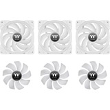 Thermaltake SWAFAN EX12 RGB PC Cooling Fan White TT Premium Edition, Gehäuselüfter weiß, 3er Pack, inkl. Controller