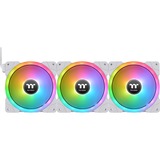 Thermaltake SWAFAN EX12 RGB PC Cooling Fan White TT Premium Edition, Gehäuselüfter weiß, 3er Pack, inkl. Controller