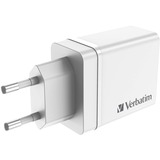 Verbatim Ladegerät 30W, 1x USB-C , 3x USB-A weiß, PD 3.0, QC 3.0