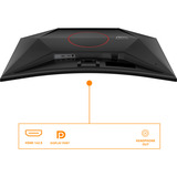 AOC AGON C32G42ZE, Gaming-Monitor 80 cm (32 Zoll), schwarz, FullHD, VA, Curved, HDMI, DP, 240Hz Panel