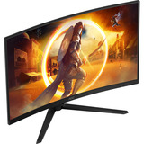 AOC CQ32G4VE, Gaming-Monitor 80 cm (31.5 Zoll), schwarz (matt), QHD, Fast-VA, Curved, HDMI, DP, HDR, 180Hz Panel