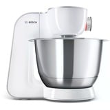 Bosch Home MUM58257 Küchenmaschine weiß/silber, 1.000 Watt, Serie 4
