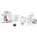 Bosch Home MUM58257 Küchenmaschine weiß/silber, 1.000 Watt, Serie 4