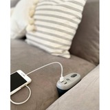 Brennenstuhl estilo Sofa-Steckdosenleiste mit USB-Ladefunktion grau/anthrazit, 3 Meter, 2x USB