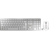 CHERRY DW 9100 SLIM, Desktop-Set weiß/silber, CZ-Layout, SX-Scherentechnologie