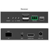 Digitus HDMI Fiber KVM IP Receiver, KVM-Switch schwarz, 4K/60Hz