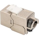 Digitus Keystone-Modul CAT 6A silber/weiß, geschirmt