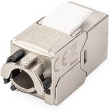 Digitus Keystone-Modul CAT 6A silber/weiß, geschirmt