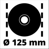 EINHELL Winkelschleifer TC-AG 125 rot/schwarz, 850 Watt