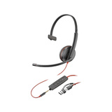 HP Poly Blackwire 3215 Monaural USB-C-Headset + 3,5 mm-Stecker + USB-C/A-Adapter schwarz