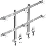 ICY BOX Damond Stand 666, Monitorhalterung silber