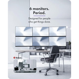 ICY BOX Damond Stand 666, Monitorhalterung silber