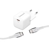 Intenso Power Adapter W30C GaN + C315C USB-C Kabel, Ladegerät weiß, 30 Watt