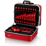 KNIPEX Werkzeugkoffer "BIG Twin Move RED" Elektro Kompetenz, 42-teilig, Werkzeug-Set rot, mit Werkzeug-Sortiment für Arbeiten an elektrischen Anlagen