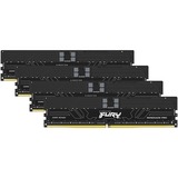 Kingston FURY RIMM 128 GB DDR5-6000 (4x 32 GB) Quad-Kit ECC, Arbeitsspeicher schwarz, KF560R32RBK4-128, Renegade Pro, Registred, INTEL XMP