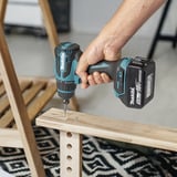 Makita Akku-Bohrschrauber mit Wechselkopfsystem DDF491Z, 18Volt blau/schwarz, ohne Akku und Ladegerät, mit Schnellspannbohrfutter