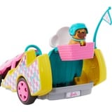 Mattel Barbie Stacie Go-Kart, Puppe mit Hündchen, Zubehör und Stickerbogen