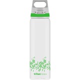 SIGG Trinkflasche Total Clear One MyPlanet "Green" 0,75L transparent/hellgrün, Ein-Hand-Verschluss ONE