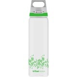 SIGG Trinkflasche Total Clear One MyPlanet "Green" 0,75L transparent/hellgrün, Ein-Hand-Verschluss ONE