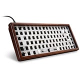 Sharkoon SKILLER SGK50 S3 Wood Barebone, Gaming-Tastatur holz