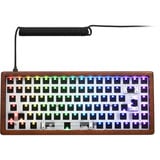 Sharkoon SKILLER SGK50 S3 Wood Barebone, Gaming-Tastatur holz