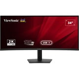 ViewSonic VA3420C, LED-Monitor 86.6 cm (34.1 Zoll), schwarz, UWQHD, IPS, HDMI, DP, USB-C, USB-Hub, 120Hz Panel