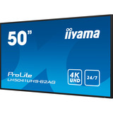 iiyama LH5041UHS-B2AG, Public Display schwarz (glänzend), UltraHD/4K, VA, HDMI, VGA