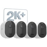 Arlo Pro 5 Spotlight, Überwachungskamera weiß/schwarz, 4er Pack, WLAN, Spotlight, 2K Auflösung