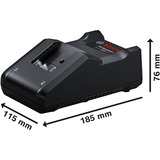 Bosch 18V Profi Set, GBH 18V-22 + GSR 18V-65 + GWS 18V-8 Professional, Werkzeug-Set blau, 2x Li-Ion Akku 5,0Ah, in 3 L-BOXXen
