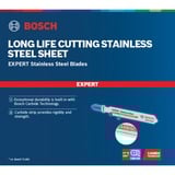 Bosch EXPERT Carbide Stichsägeblatt T 118 EHM 'Stainless Steel' 3 Stück