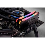 Corsair DIMM 16 GB DDR4-3600 (2x 8 GB) Dual-Kit, Arbeitsspeicher schwarz, CMW16GX4M2D3600C16, Vengeance RGB PRO, INTEL XMP