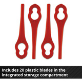 EINHELL Power X-Change Akku-Rasentrimmer GC-CT 18/24 Li, 18Volt rot/schwarz, Li-Ion Akku 2,0Ah