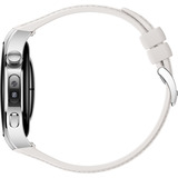 Huawei Watch 5 42mm (Soc-L19L), Smartwatch silber/weiß, Komposit-Armband in weiß, Gehäuse aus Edelstahl