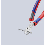 KNIPEX Kraft-Seitenschneider 74 05 200, Schneid-Zange rot/blau, Länge 200mm, mit KNIPEXtend-Schnittstellen