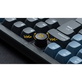 Keychron  V6, Gaming-Tastatur schwarz/blaugrau, DE-Layout, Keychron K Pro Brown, Hot-Swap, RGB