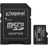 Kingston Canvas Select Plus 256 GB MicroSDXC, Speicherkarte schwarz, UHS-I U1, Class 10, V10