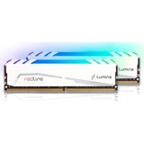 Mushkin DIMM 64 GB DDR5-6400 (2x 32 GB) Dual-Kit, Arbeitsspeicher weiß, MLB5C640BGGP32GX2, Redline Lumina White