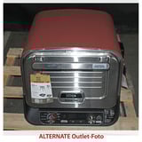 Ninja Woodfire, elektrischer Outdoor-Ofen, Pizzaofen und Smoker OO101EU braun/silber, 2.400 Watt, für Pizzen bis ca. Ø 30cm