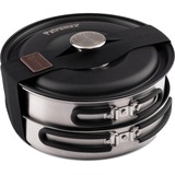 Petromax Dimego Kochgeschirr, Topf-Set edelstahl/schwarz, 4-teilig