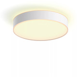Philips Hue White Ambiance Devere Deckenleuchte M, LED-Leuchte silber, inkl. Dimmschalter