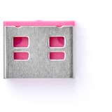 SMARTKEEPER ESSENTIAL USB-A Port Lock (UL03), Einsteckschloss Farbcode Pink, 100 Stück