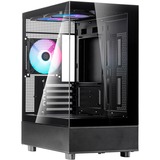 SilverStone Lucid 04, Tower-Gehäuse schwarz, Tempered Glass x 2