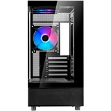 SilverStone Lucid 04, Tower-Gehäuse schwarz, Tempered Glass x 2