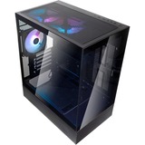 SilverStone Lucid 04, Tower-Gehäuse schwarz, Tempered Glass x 2