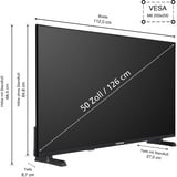 Telefunken QU50VP750S, QLED-Fernseher 127 cm (50 Zoll), schwarz, UltraHD/4k, Smart TV, Tripple-Tuner, VIDAA-Betriebssystem