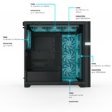 Valkyrie VK02 Lite, Tower-Gehäuse schwarz, Tempered Glass
