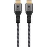 goobay Plus High-Speed-HDMI-Kabel mit Ethernet, 4K @ 60Hz grau, 3 Meter